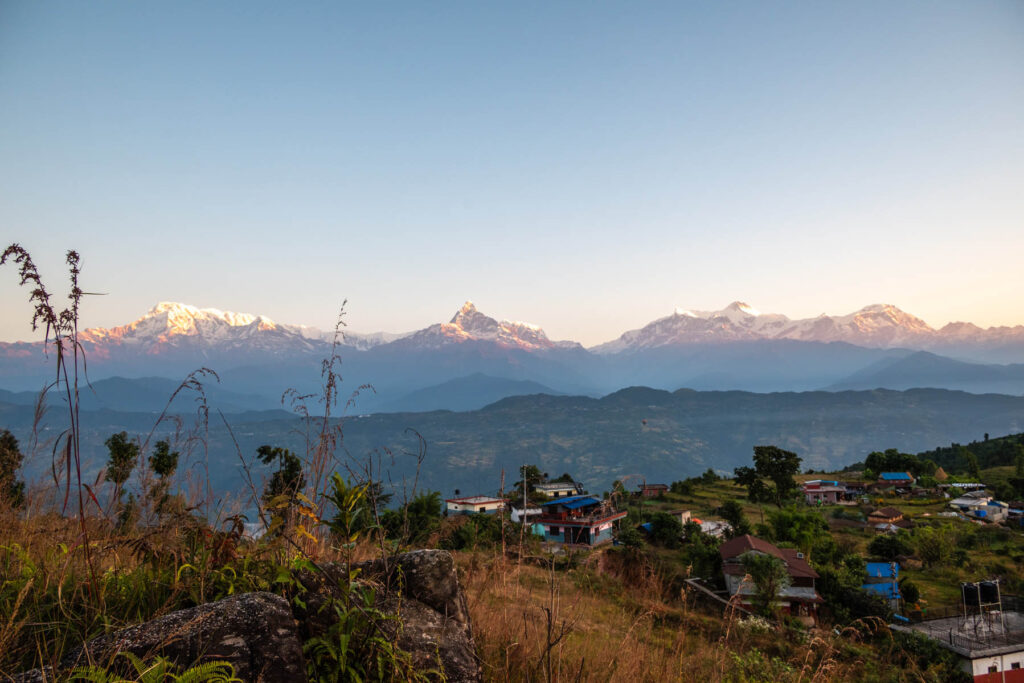 Annapurna Himal im Sonnenaufgang Nepal