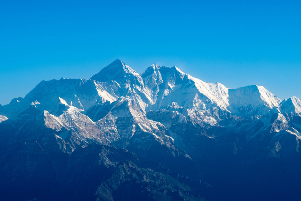 Panorama Everest Massiv in Nepal Luftaufnahme