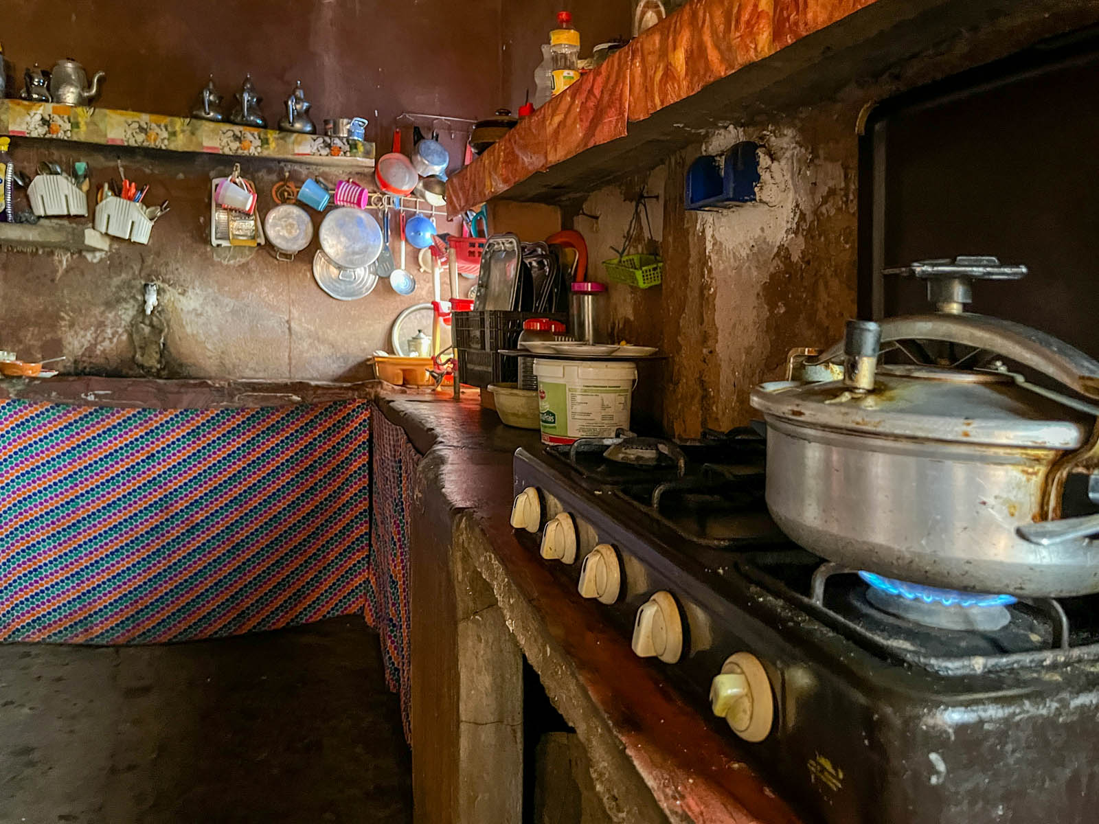 Küche Traditionelles Berberhaus im Ourikatal Marokko