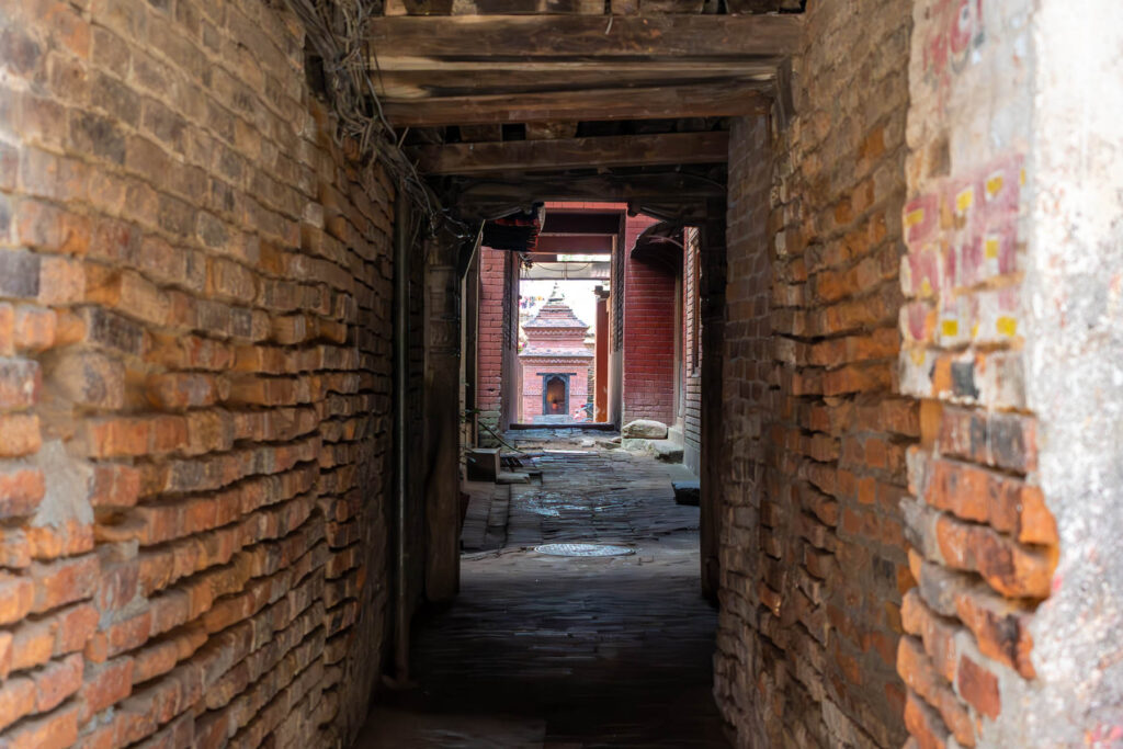 Hinterhof in Patan Nepal