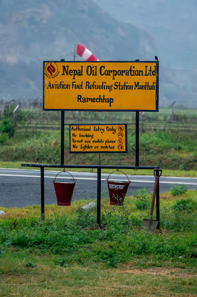 Schild Ramecchap Airport Nepal