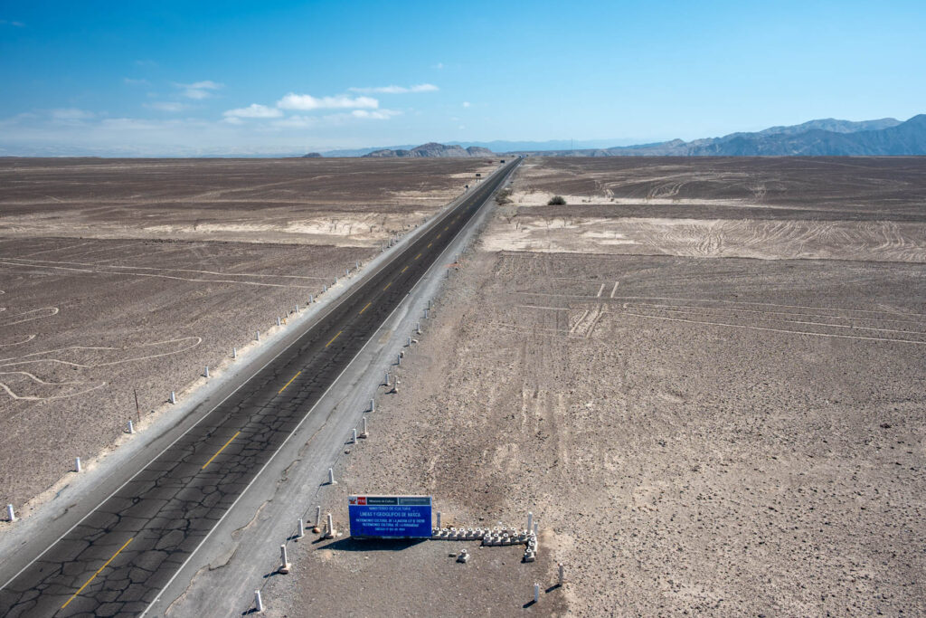 Panamericana in Peru bei Nazca