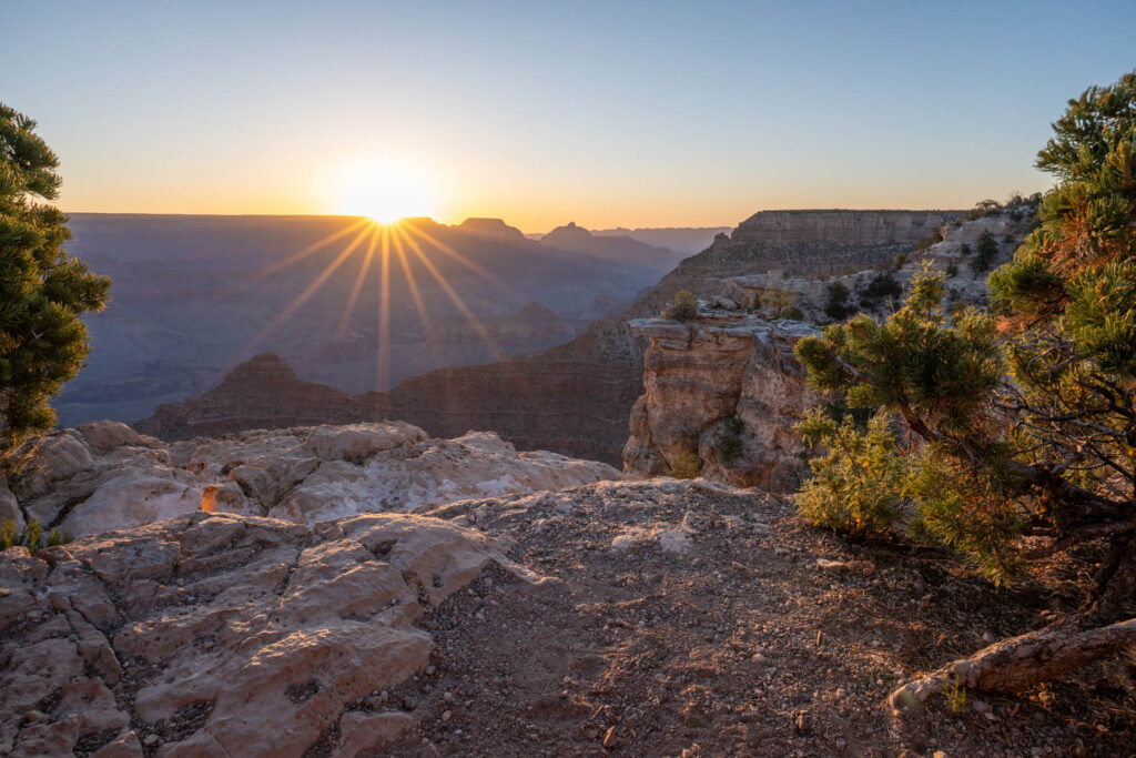 Sonnenaufgang im Grand Canyon Nationalpark USA