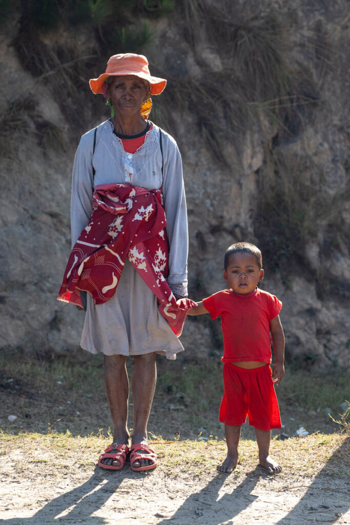 Madagaskar Portrait Frau mit Kind