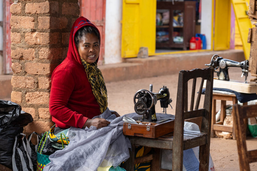Madagaskar Näherin Schneiderin Ambalavao
